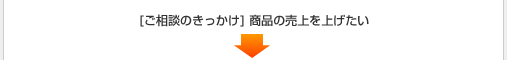 [ご相談のきっかけ] 商品の売上を上げたい